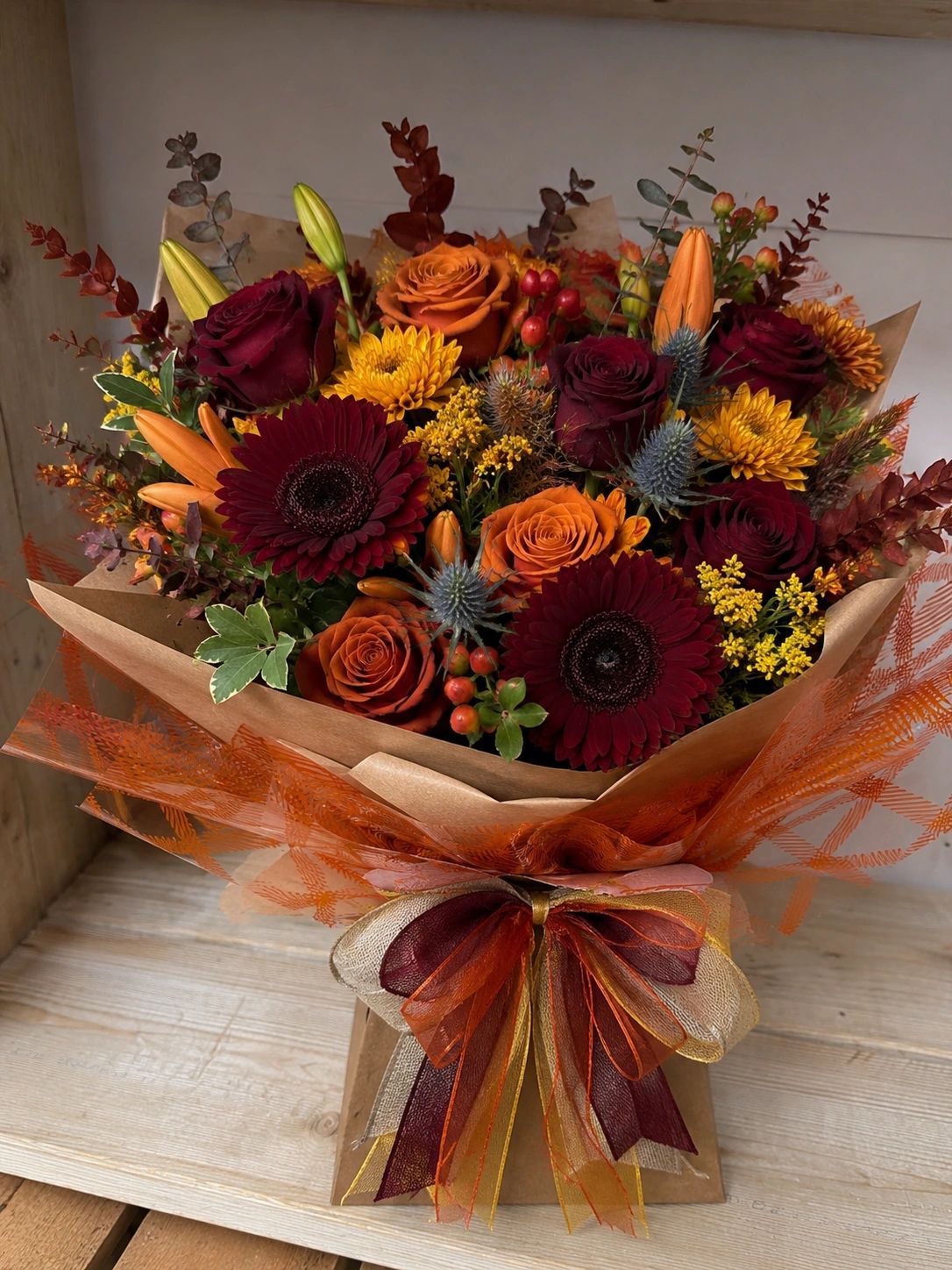 Hand-Tied Autumnal Bouquets